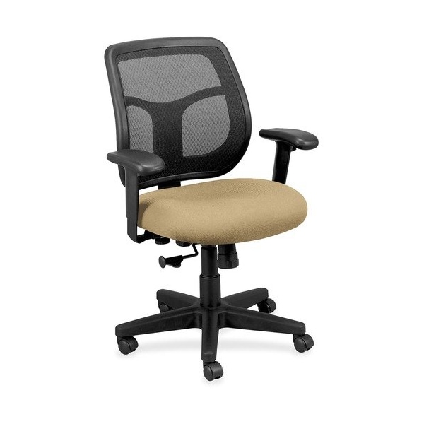 Eurotech - The Raynor Group Mid-back Chair, Mesh, 26inx19.3inx35-38-1/2in, Sandstone/Black EUTMT940019 - main